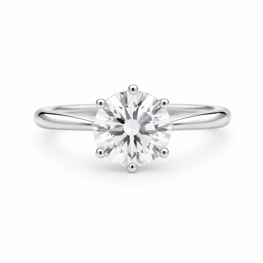 Anillo Diamante de Moissanita en Plata 925