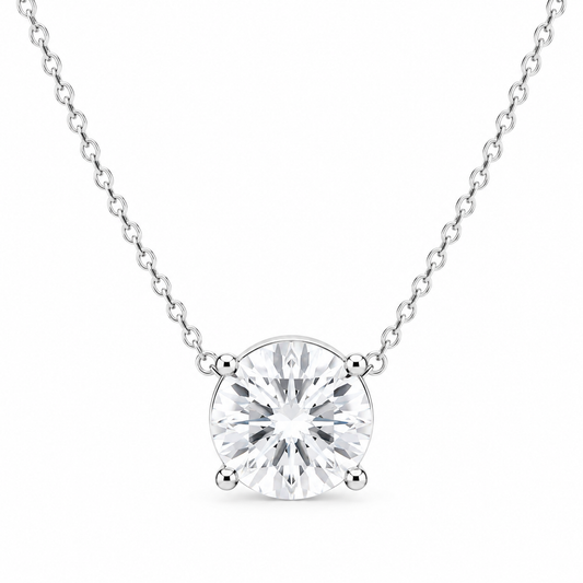 Collar Diamante de Moissanita en Plata 925